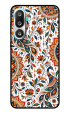 White Mayura Samsung F56 Glass Case