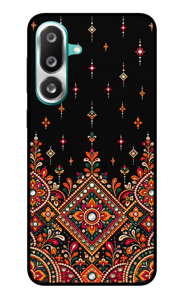 Noir Mehfil Samsung F56 Glass Case