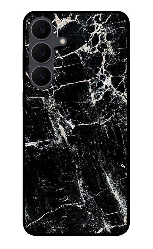 Black Marble Texture Samsung S25 FE 5G Glass Case