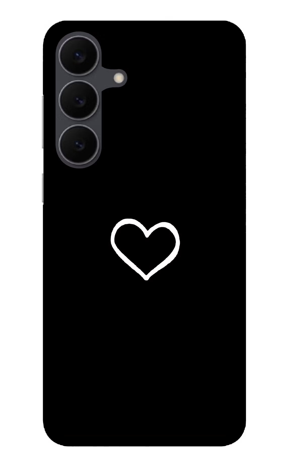 Heart Samsung S25 FE 5G Glass Case Back Cover by Casekaro