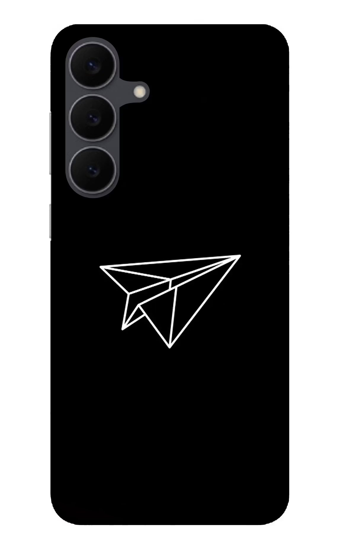 Paper Plane White Samsung S25 FE 5G Glass Case