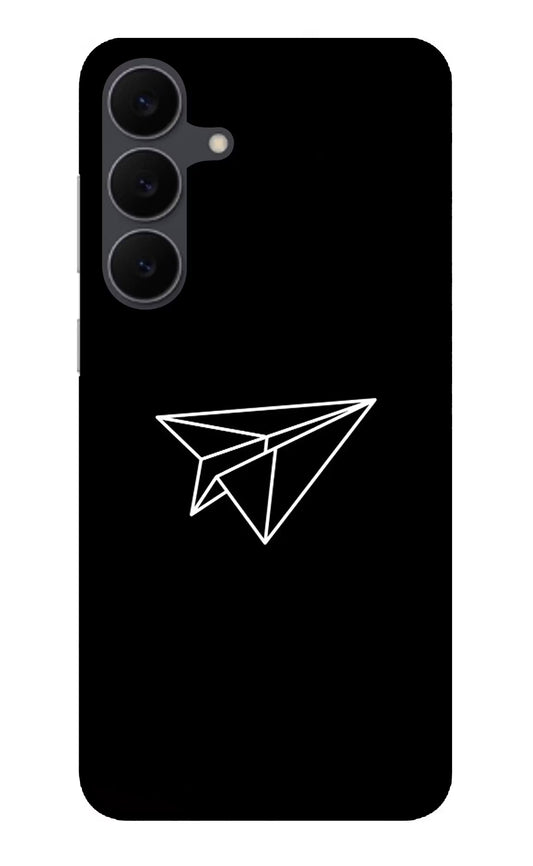 Paper Plane White Samsung S25 FE 5G Glass Case