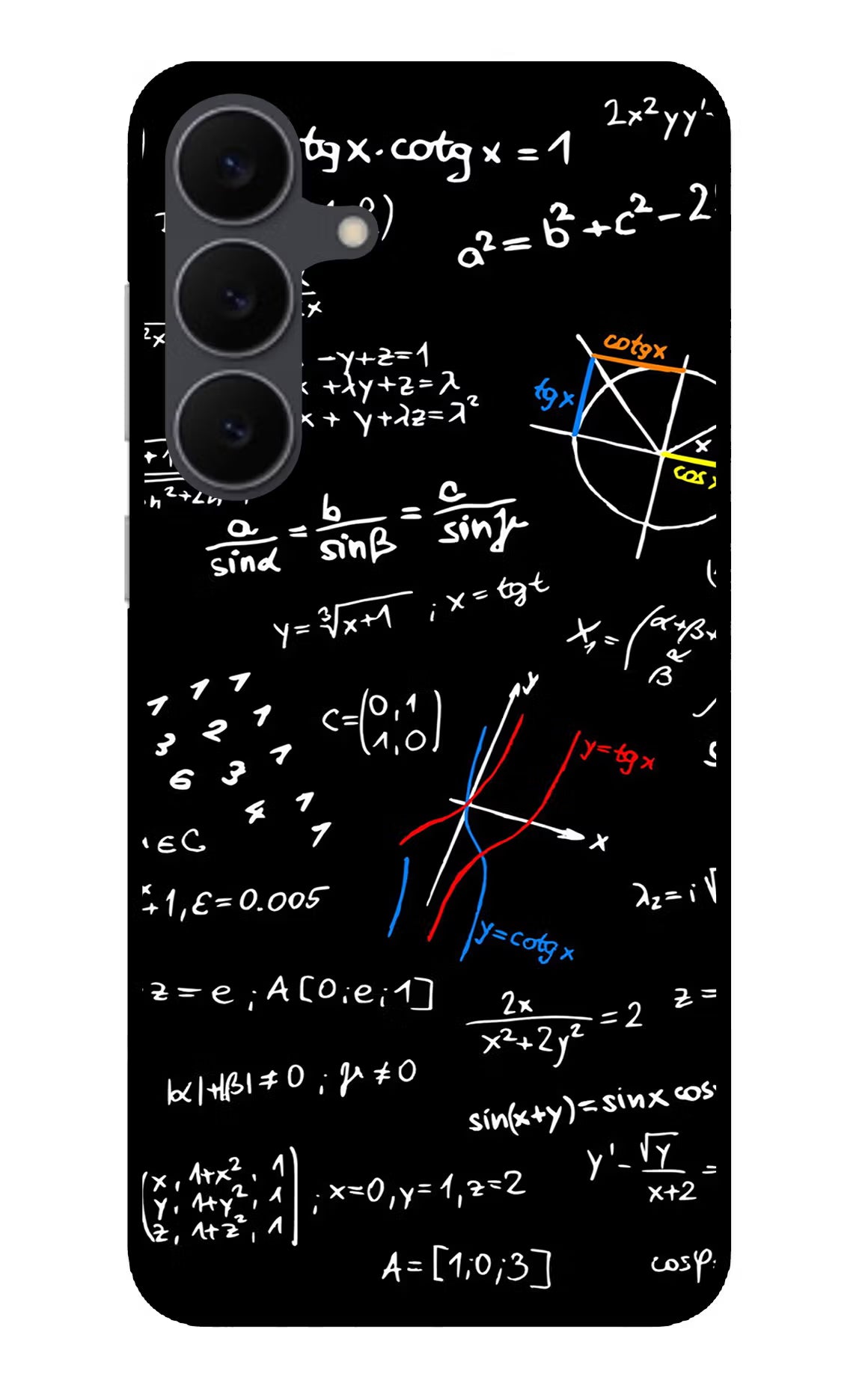 Mathematics Formula Samsung S25 FE 5G Glass Case Back Cover by Casekaro