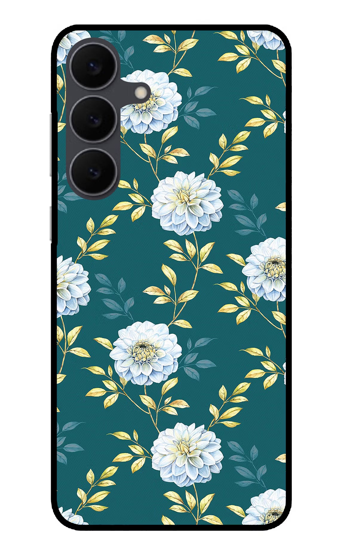 Flowers Samsung S25 FE 5G Glass Case Back Cover by Casekaro