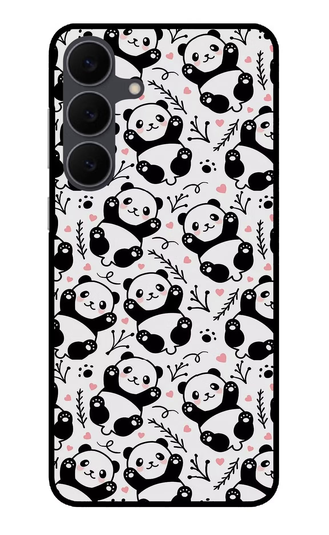 Cute Panda Samsung S25 FE 5G Glass Case
