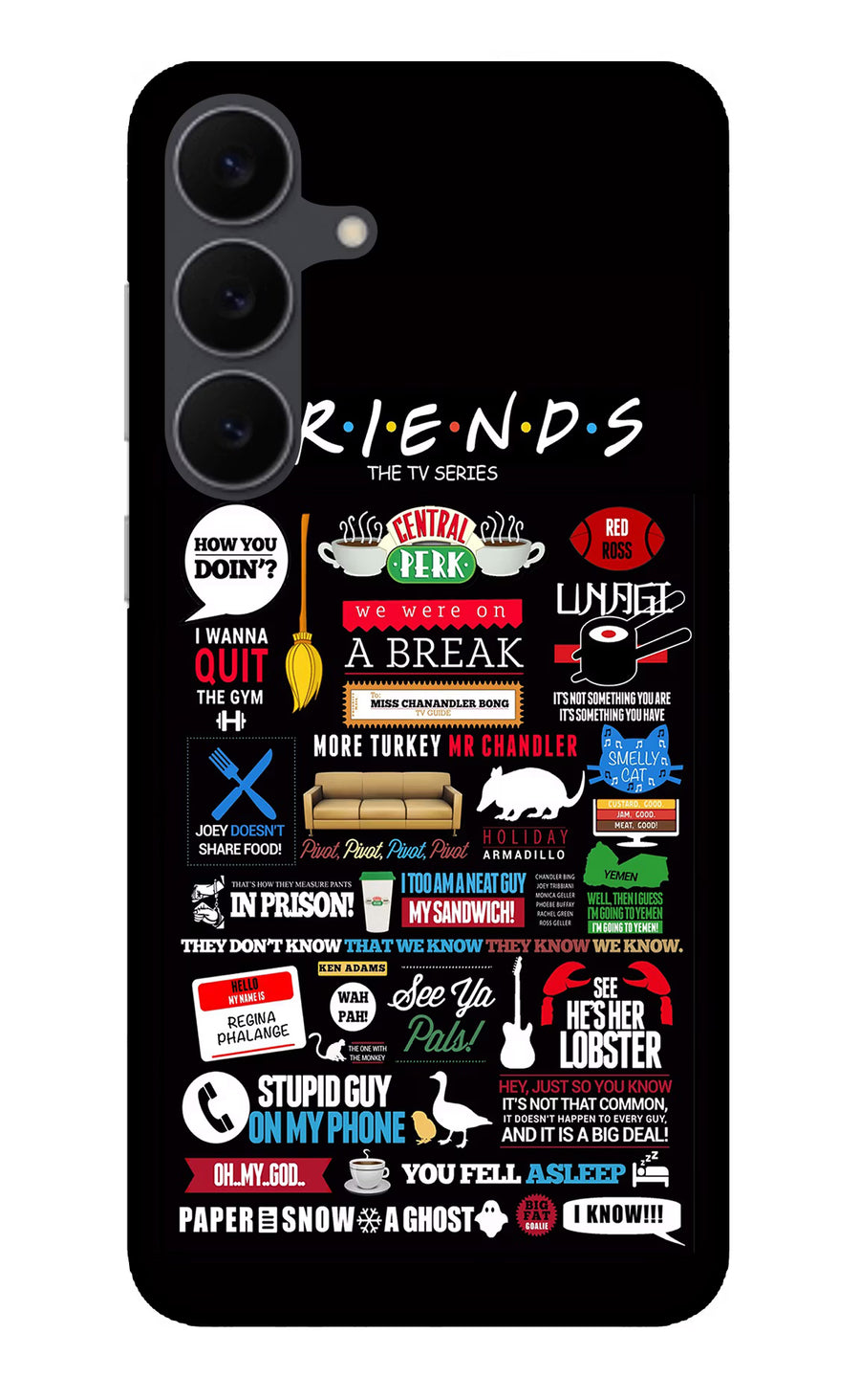 FRIENDS Samsung S25 FE 5G Back Cover, Metal case