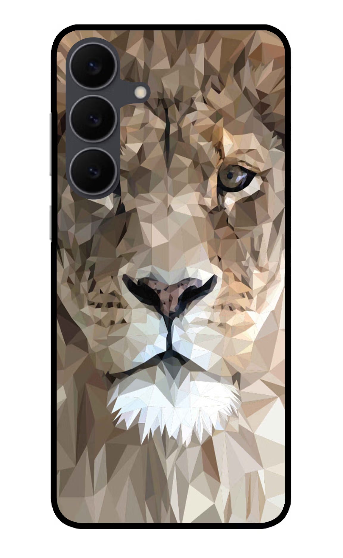 Lion Art Samsung S25 FE 5G Glass Case Back Cover by Casekaro