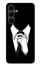Black Tie Samsung S25 FE 5G Glass Case Back Cover by Casekaro