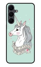 Unicorn Wallpaper Samsung S25 FE 5G Glass Case Back Cover by Casekaro