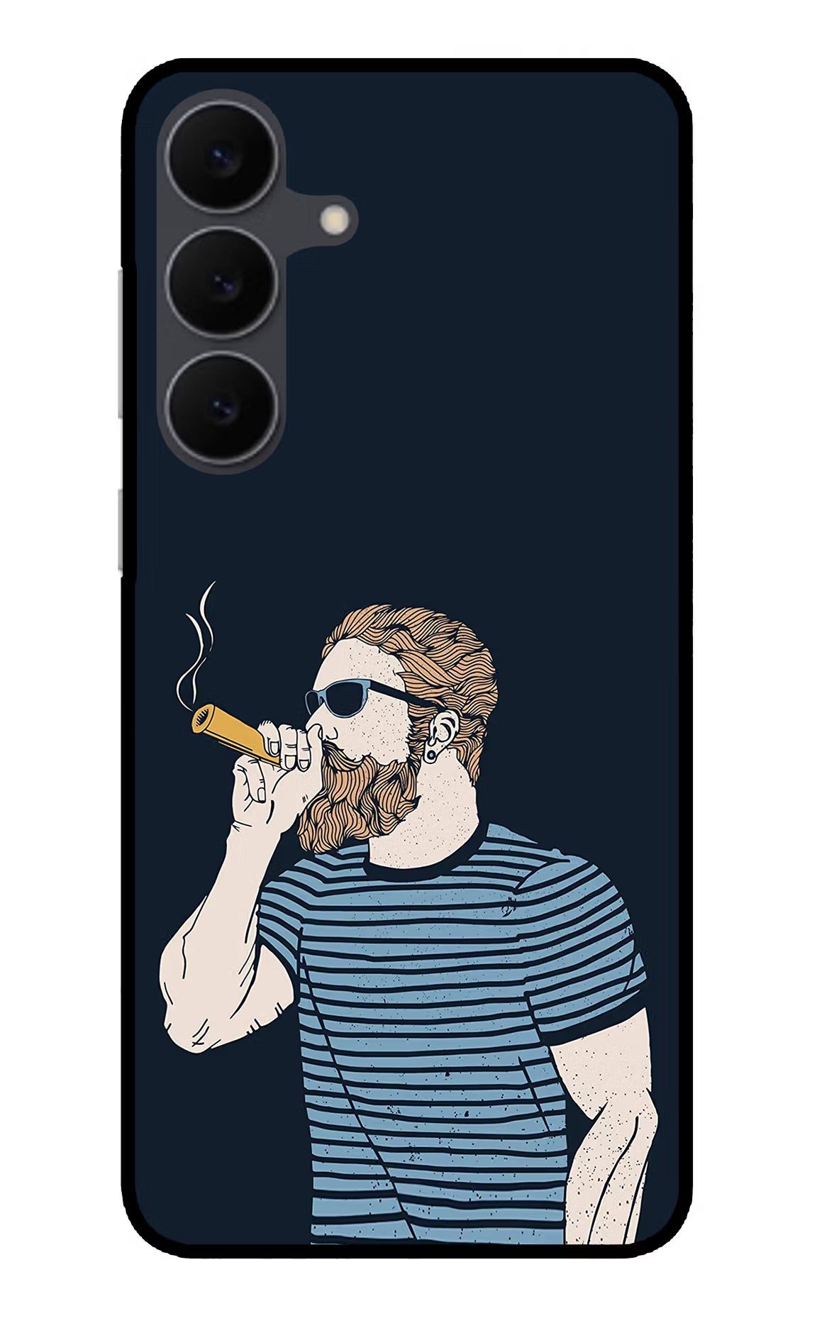 Smoking Samsung S25 FE 5G Glass Case Back Cover by Casekaro