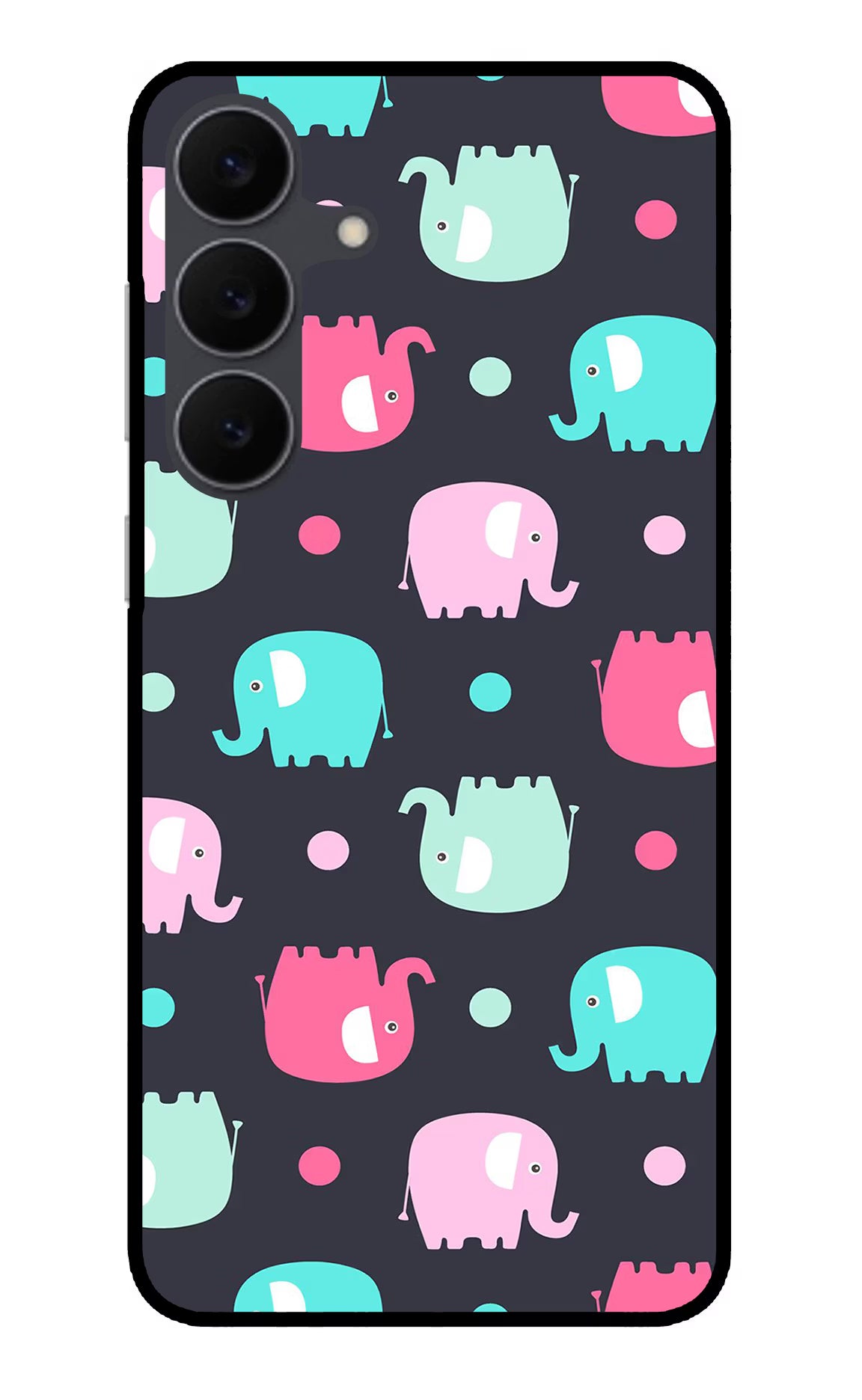 Elephants Samsung S25 FE 5G Glass Case