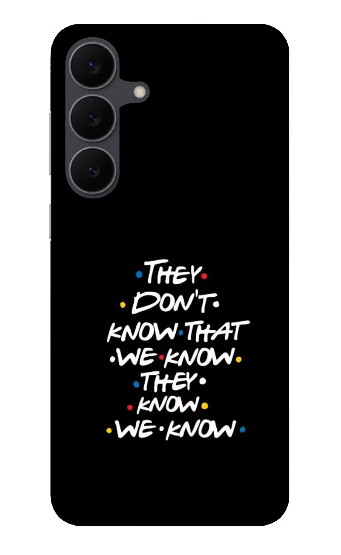 FRIENDS Dialogue Samsung S25 FE 5G Glass Case Back Cover by Casekaro