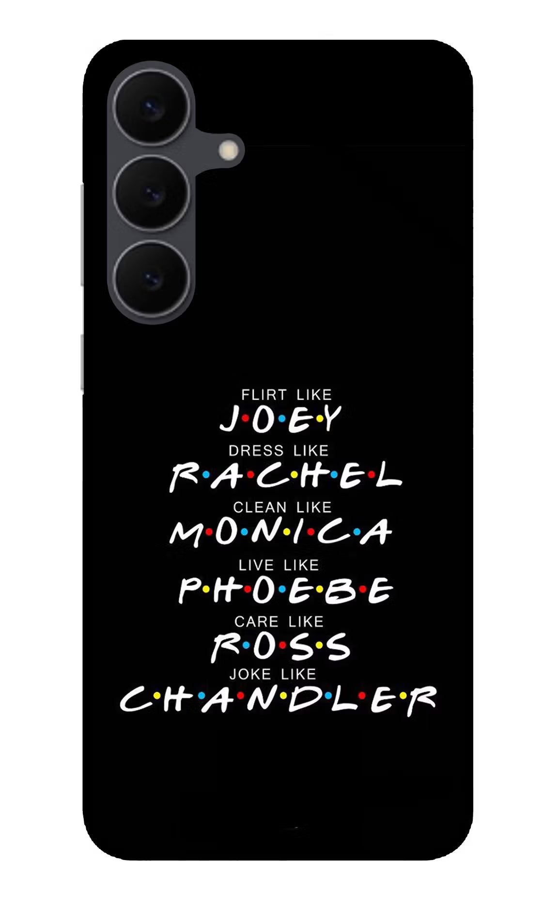 FRIENDS Character Samsung S25 FE 5G Glass Case Back Cover by Casekaro