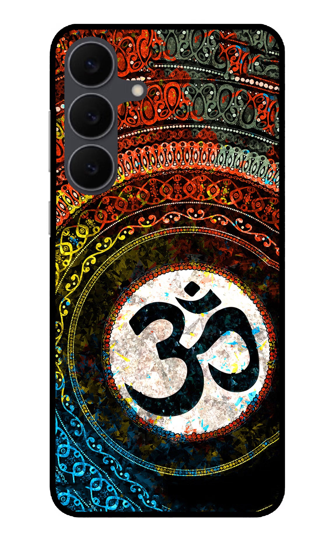 Om Cultural Samsung S25 FE 5G Glass Case Back Cover by Casekaro