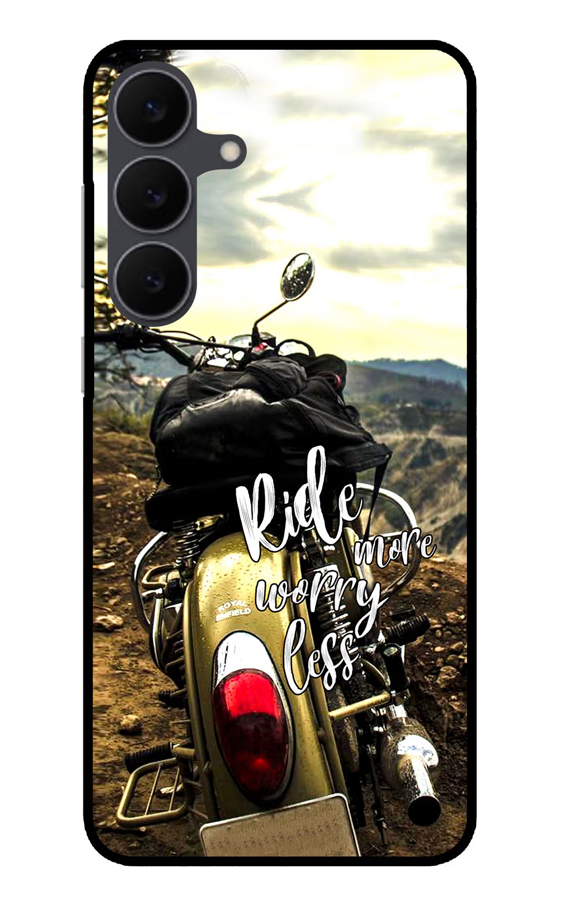 Ride More Worry Less Samsung S25 FE 5G Glass Case