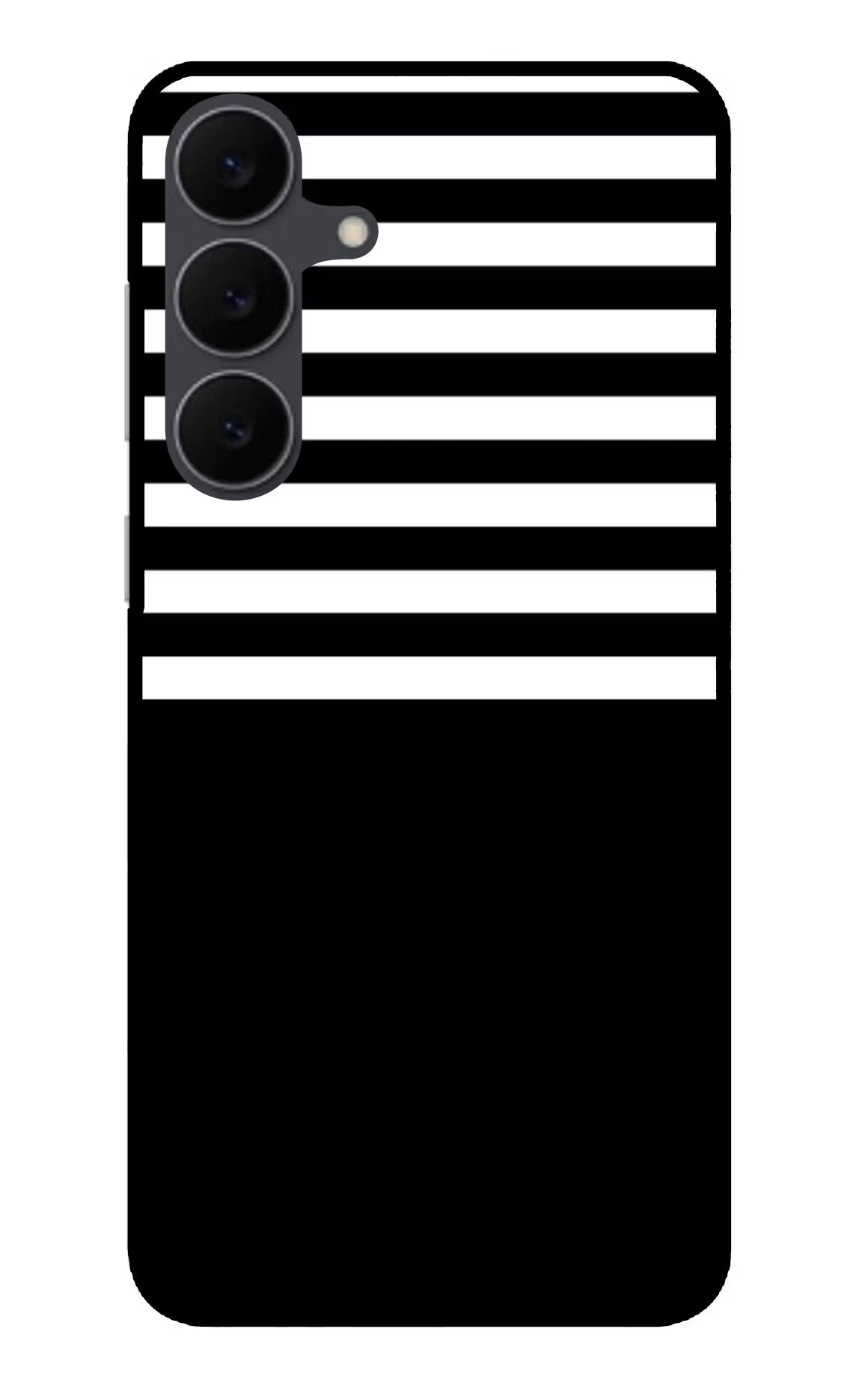 Black and White Print Samsung S25 FE 5G Glass Case