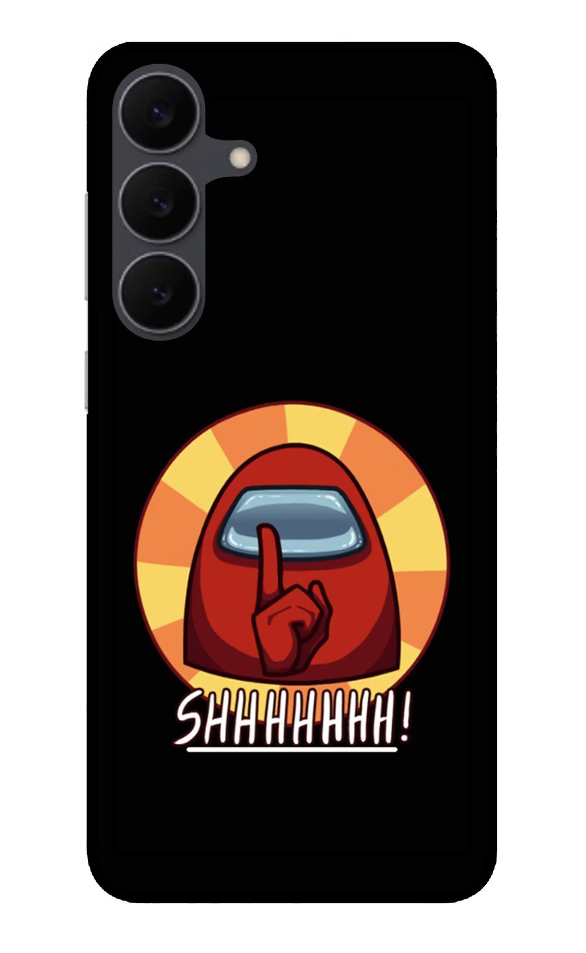 Among Us Shhh! Samsung S25 FE 5G Glass Case Back Cover by Casekaro