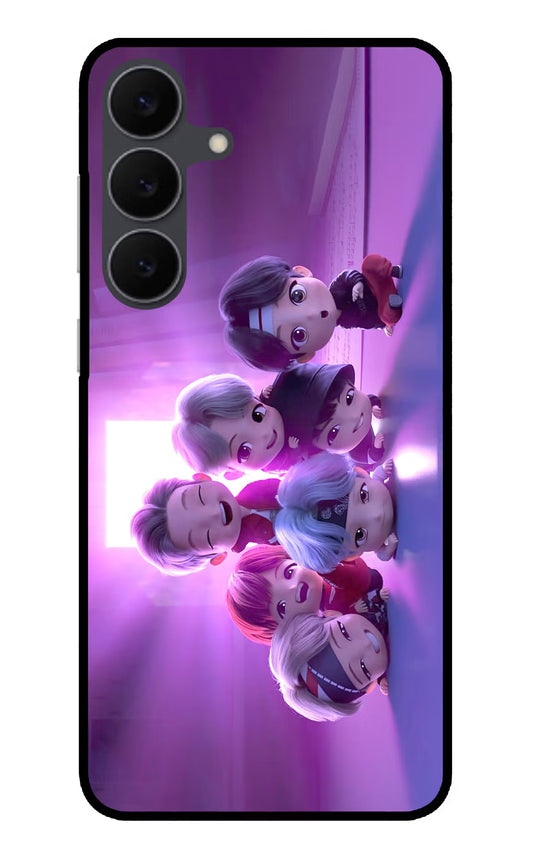BTS Chibi Samsung S25 FE 5G Glass Case