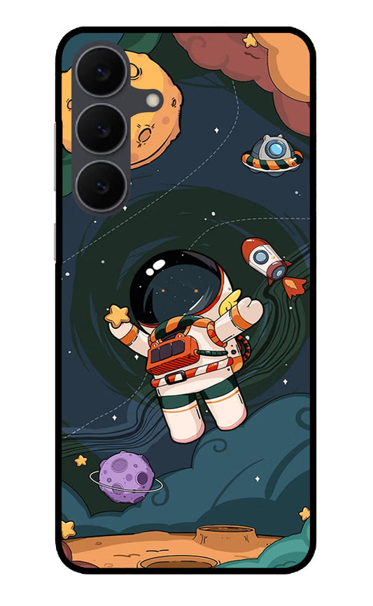 Cartoon Astronaut Samsung S25 FE 5G Glass Case