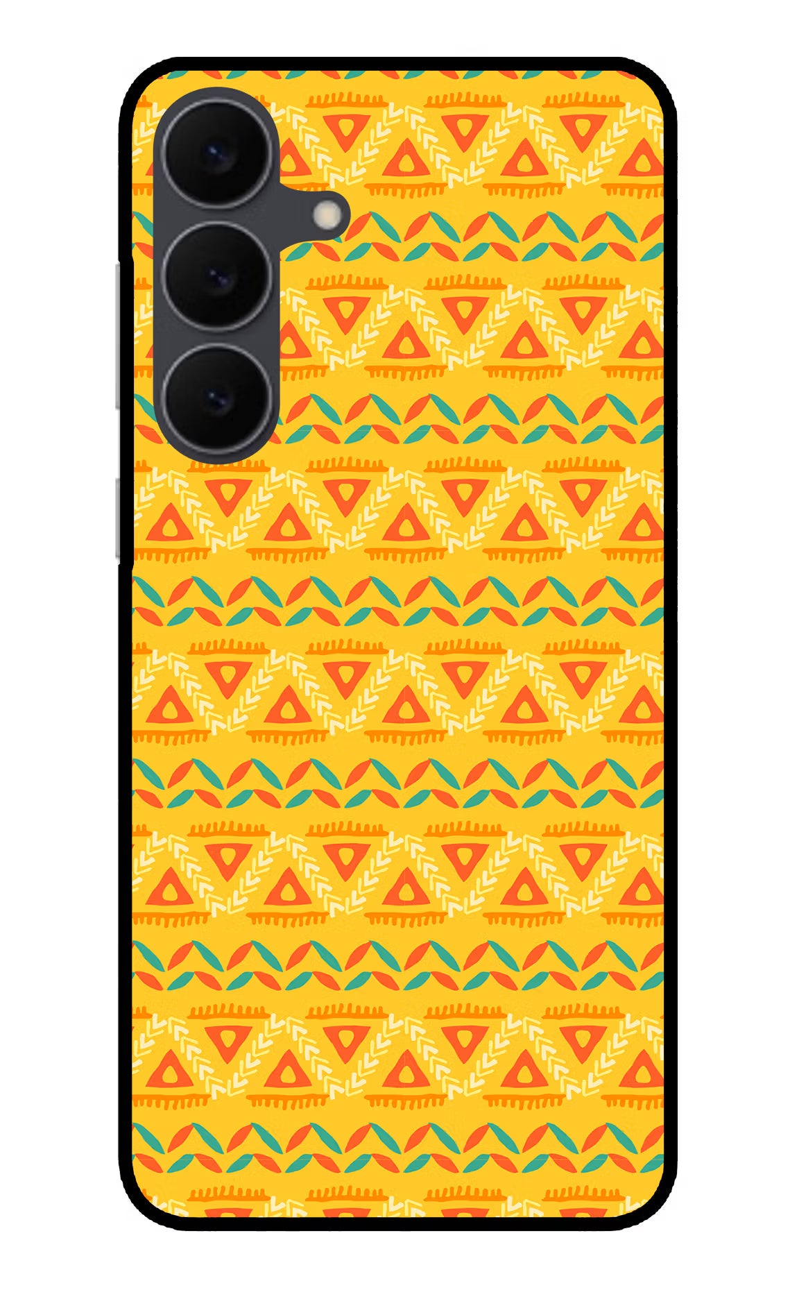 Tribal Pattern Samsung S25 FE 5G Glass Case Back Cover by Casekaro