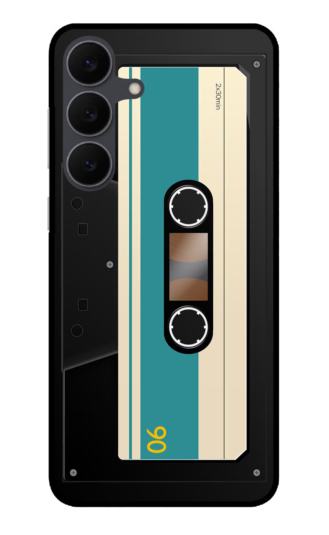 Cassette Samsung S25 FE 5G Glass Case Back Cover by Casekaro
