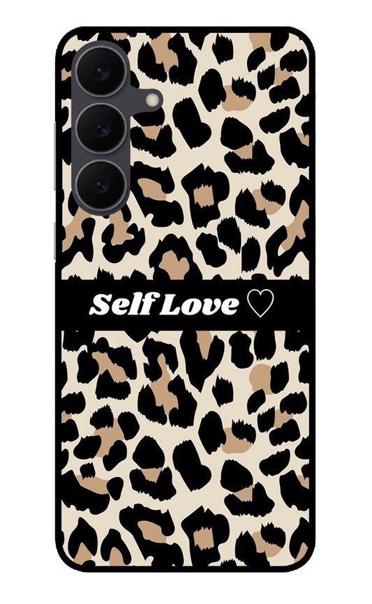 Leopard Print Self Love Samsung S25 FE 5G Glass Case