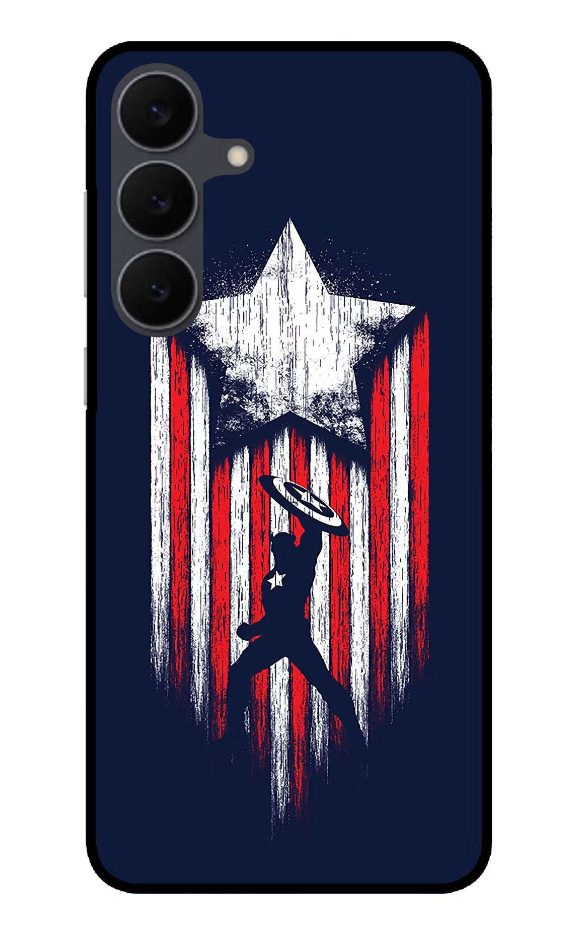 Captain America Marvel Art Samsung S25 FE 5G Glass Case