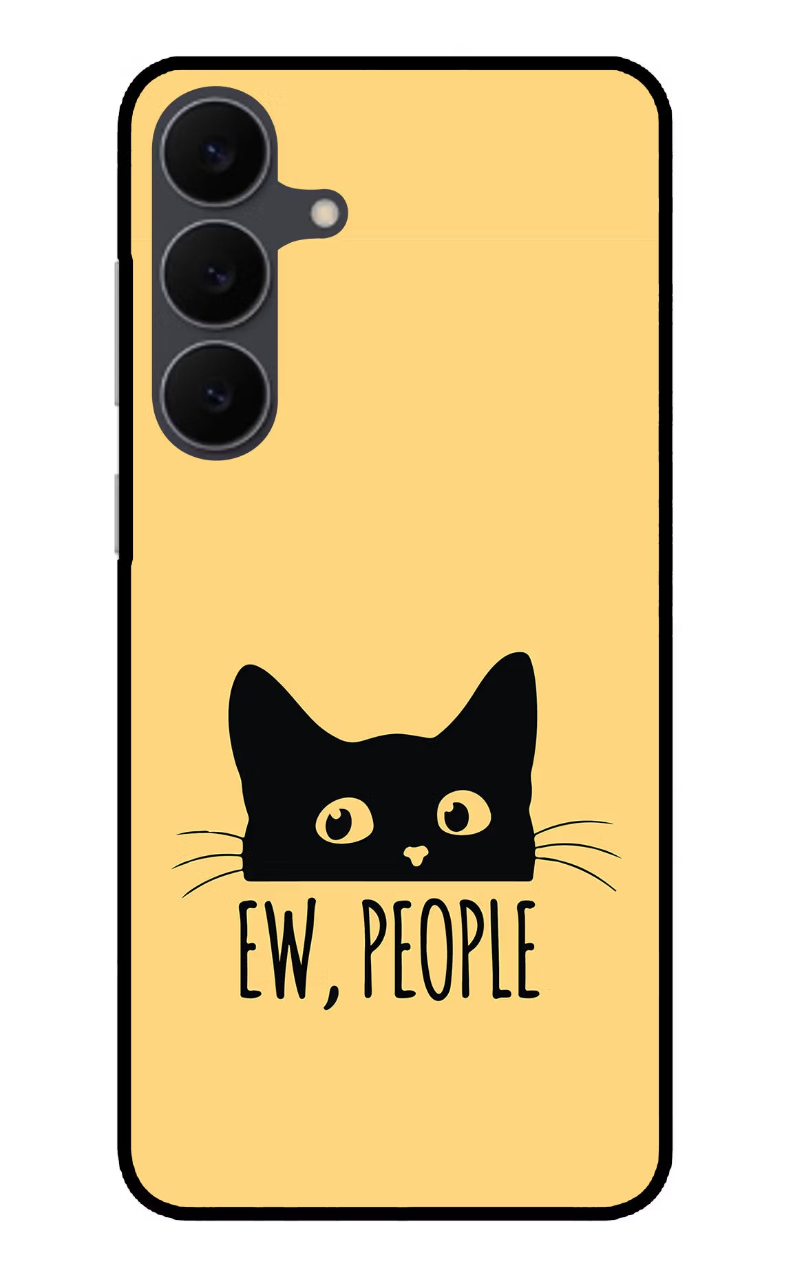 Ew People Catitude Samsung S25 FE 5G Glass Case Back Cover by Casekaro