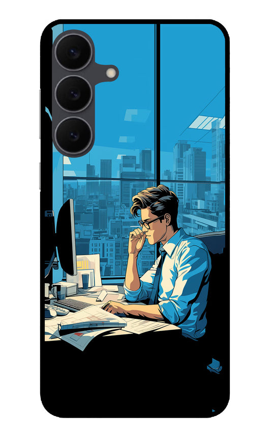 Focused Hustler (AI Generated) Samsung S25 FE 5G Glass Case