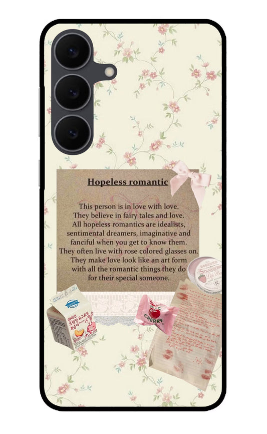 Hopeless Romantic Samsung S25 FE 5G Glass Case