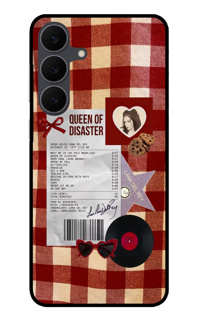 Queen of Disaster Samsung S25 FE 5G Glass Case