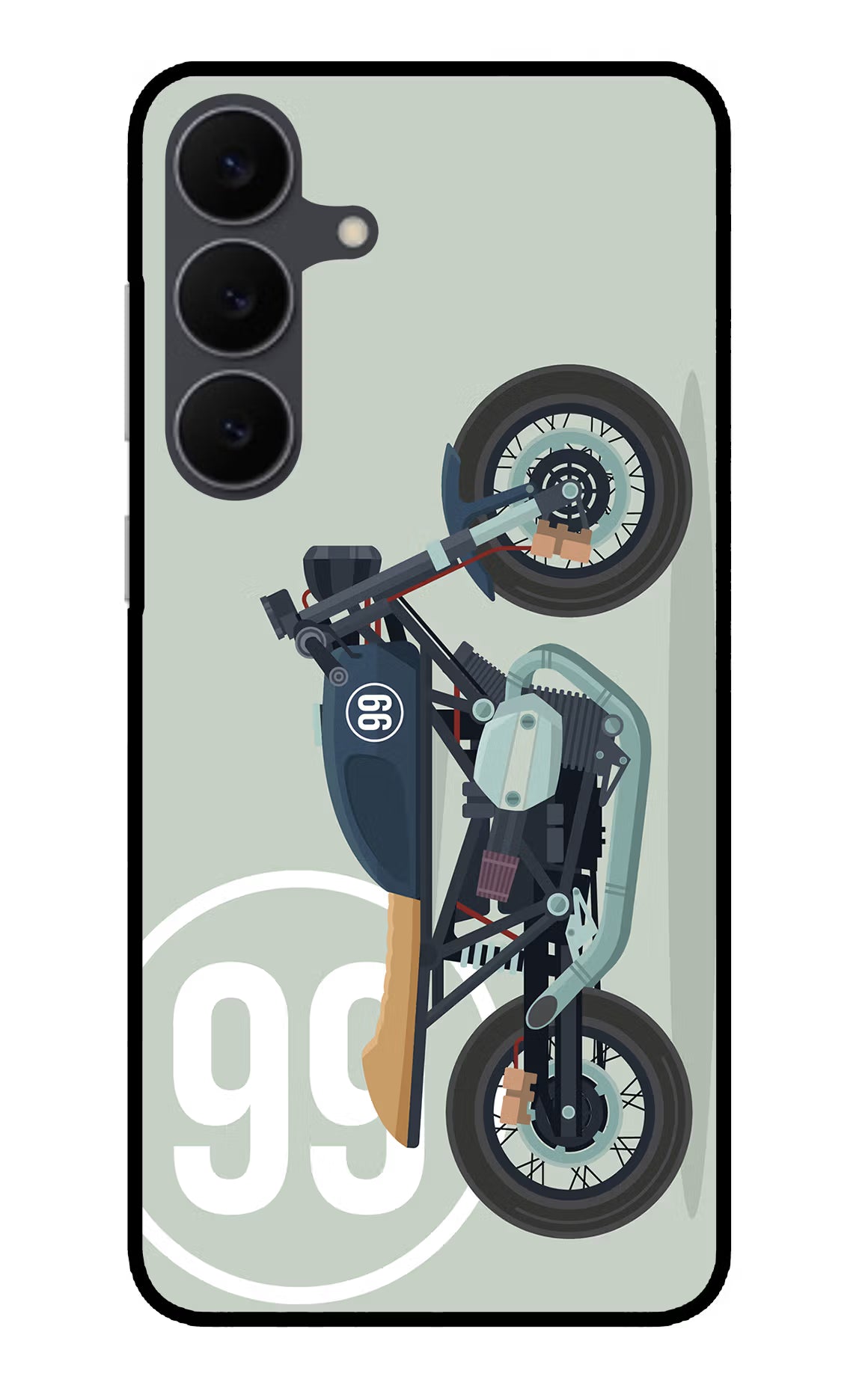 Classic Cafe Racer 99 Samsung S25 FE 5G Glass Case