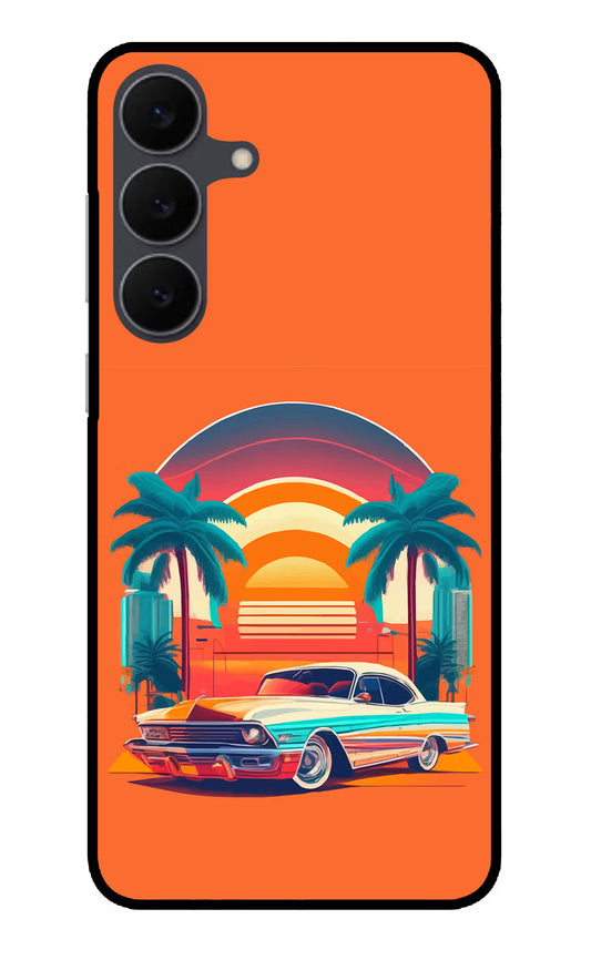 Palm Drive 80s Samsung S25 FE 5G Glass Case