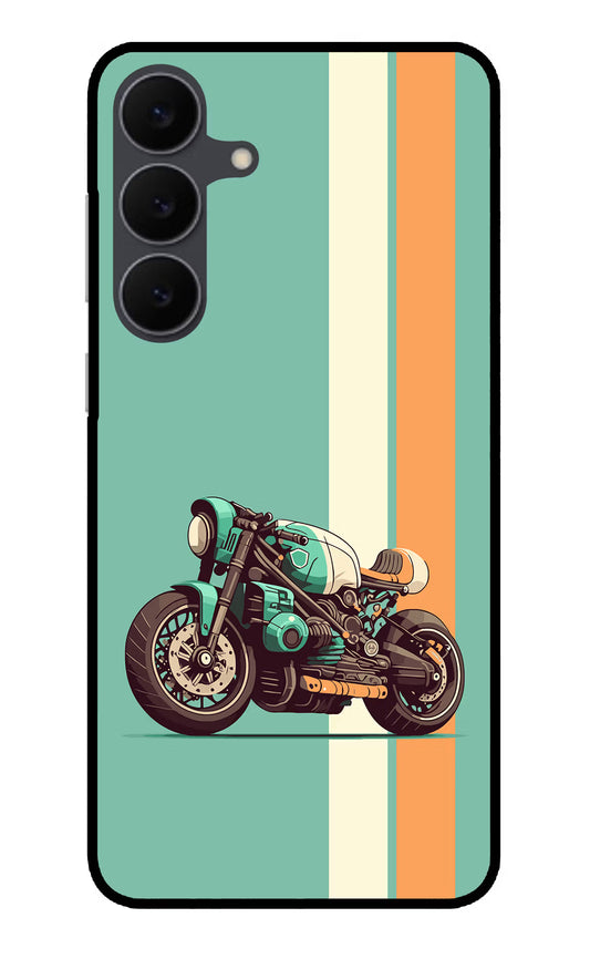 Striped Moto Drift Samsung S25 FE 5G Glass Case