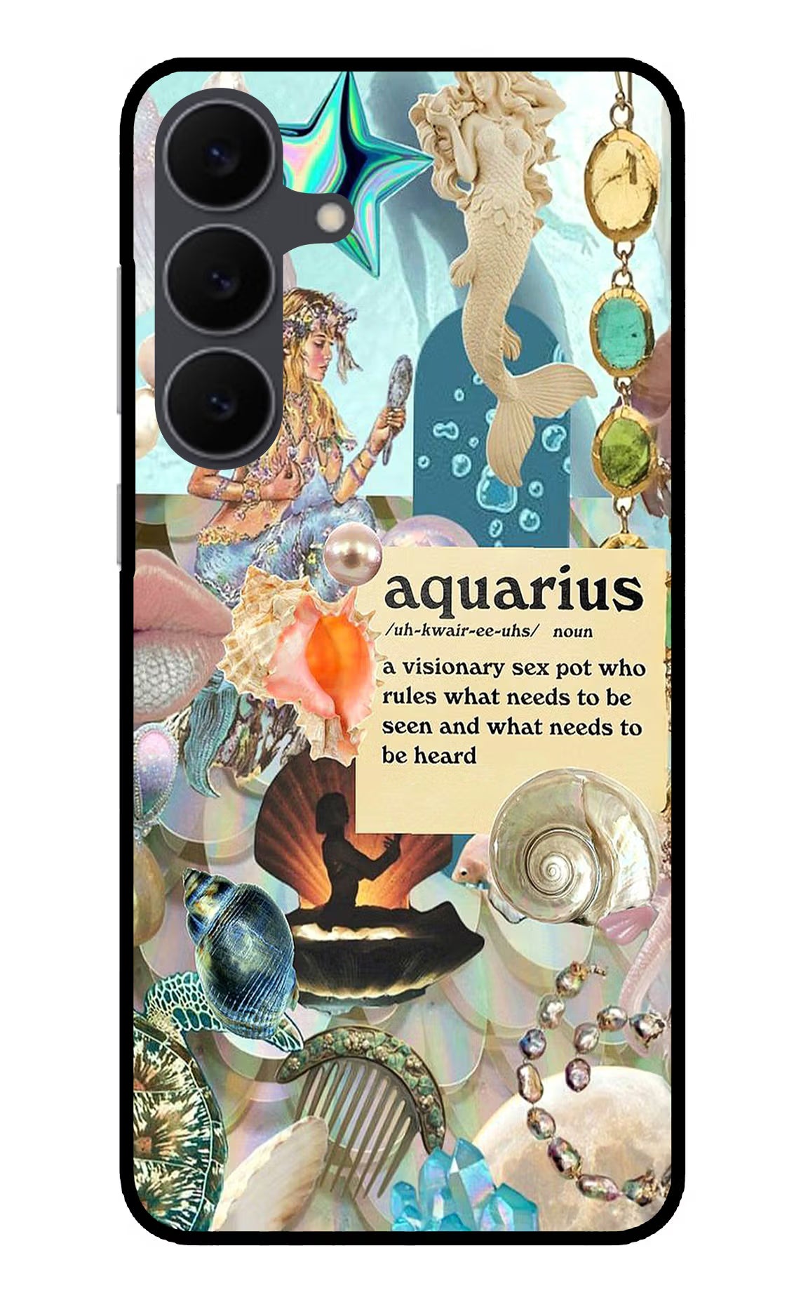 Aquarius Zodiac Samsung S25 FE 5G Glass Case