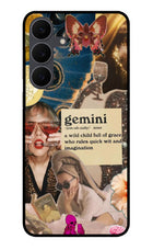 Gemini Zodiac Samsung S25 FE 5G Glass Case Back Cover by Casekaro