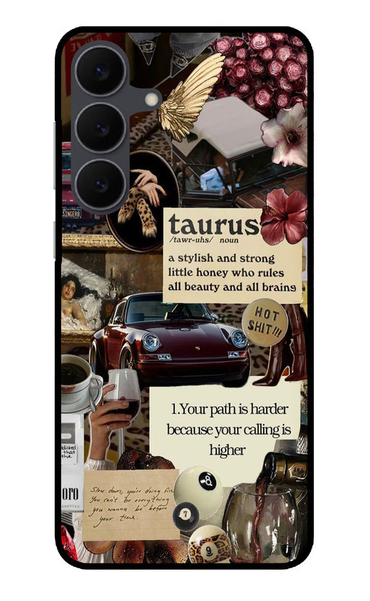 Taurus Zodiac Samsung S25 FE 5G Glass Case
