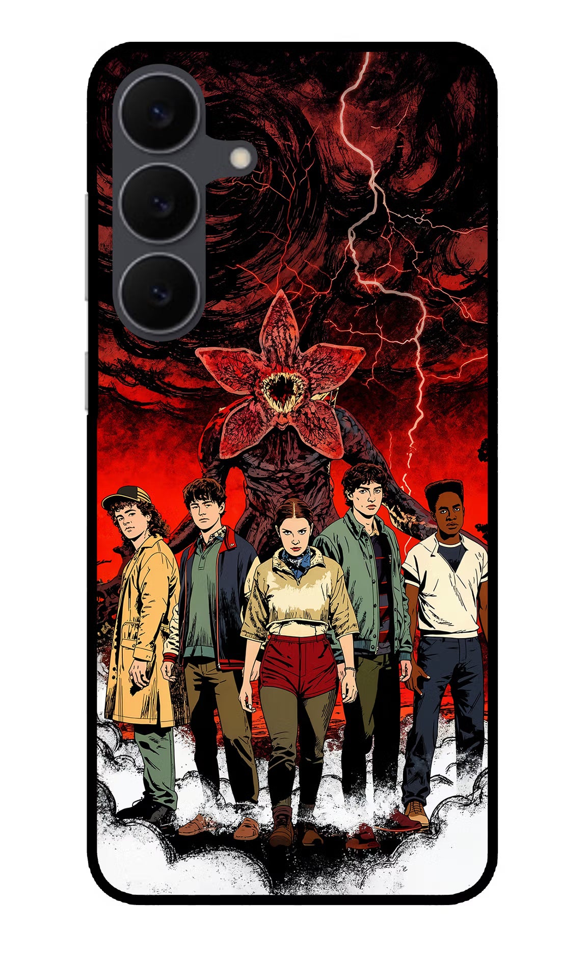 Ordinary Things Characters Samsung S25 FE 5G Glass Case Back Cover by Casekaro