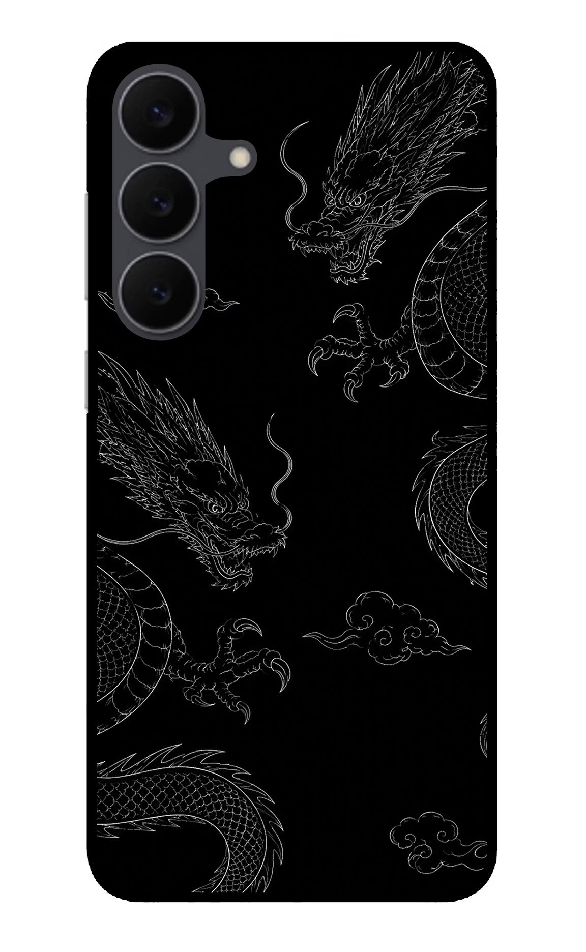 Twin Dragons Samsung S25 FE 5G Glass Case Back Cover by Casekaro