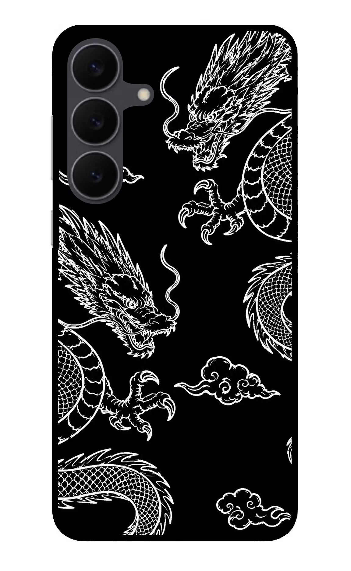 Twin Dragons Samsung S25 FE 5G Glass Case Back Cover by Casekaro