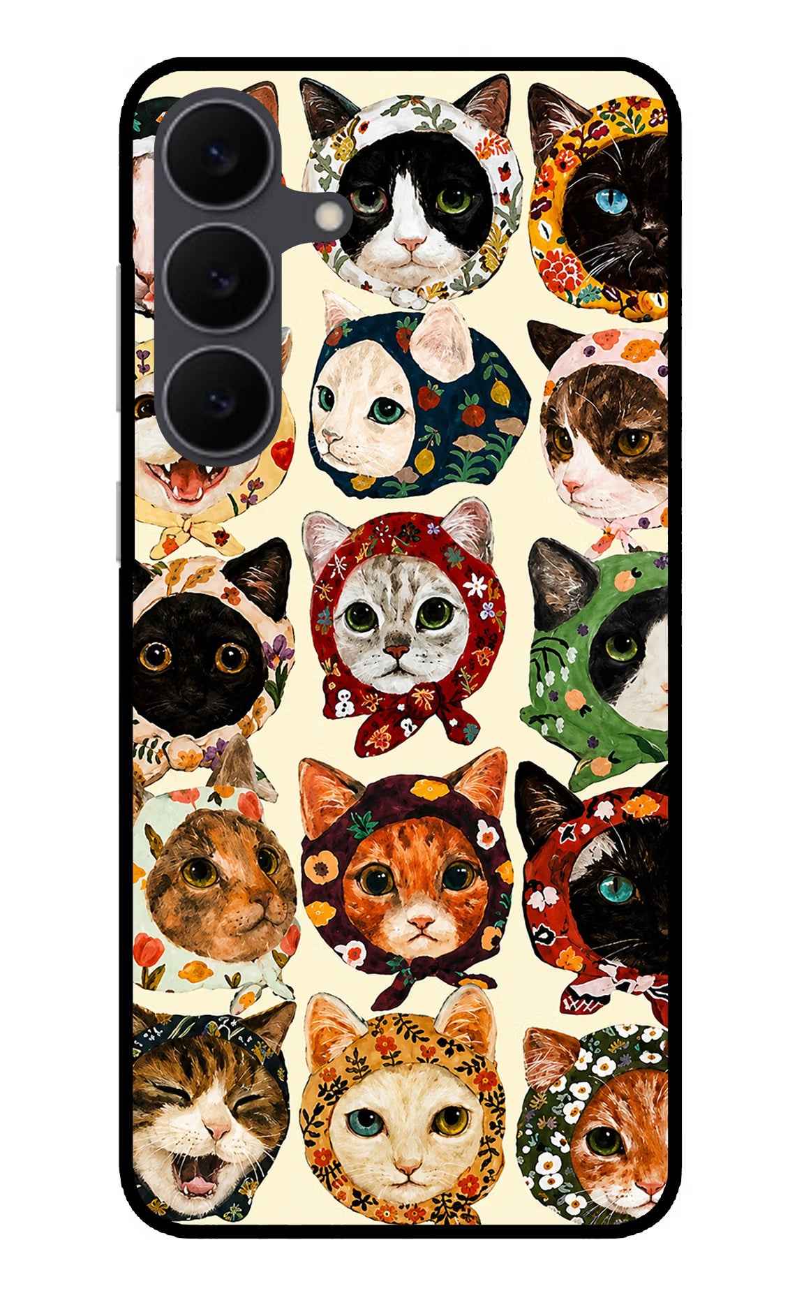 Cool Cat Samsung S25 FE 5G Glass Case