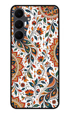 White Mayura Samsung S25 FE 5G Glass Case