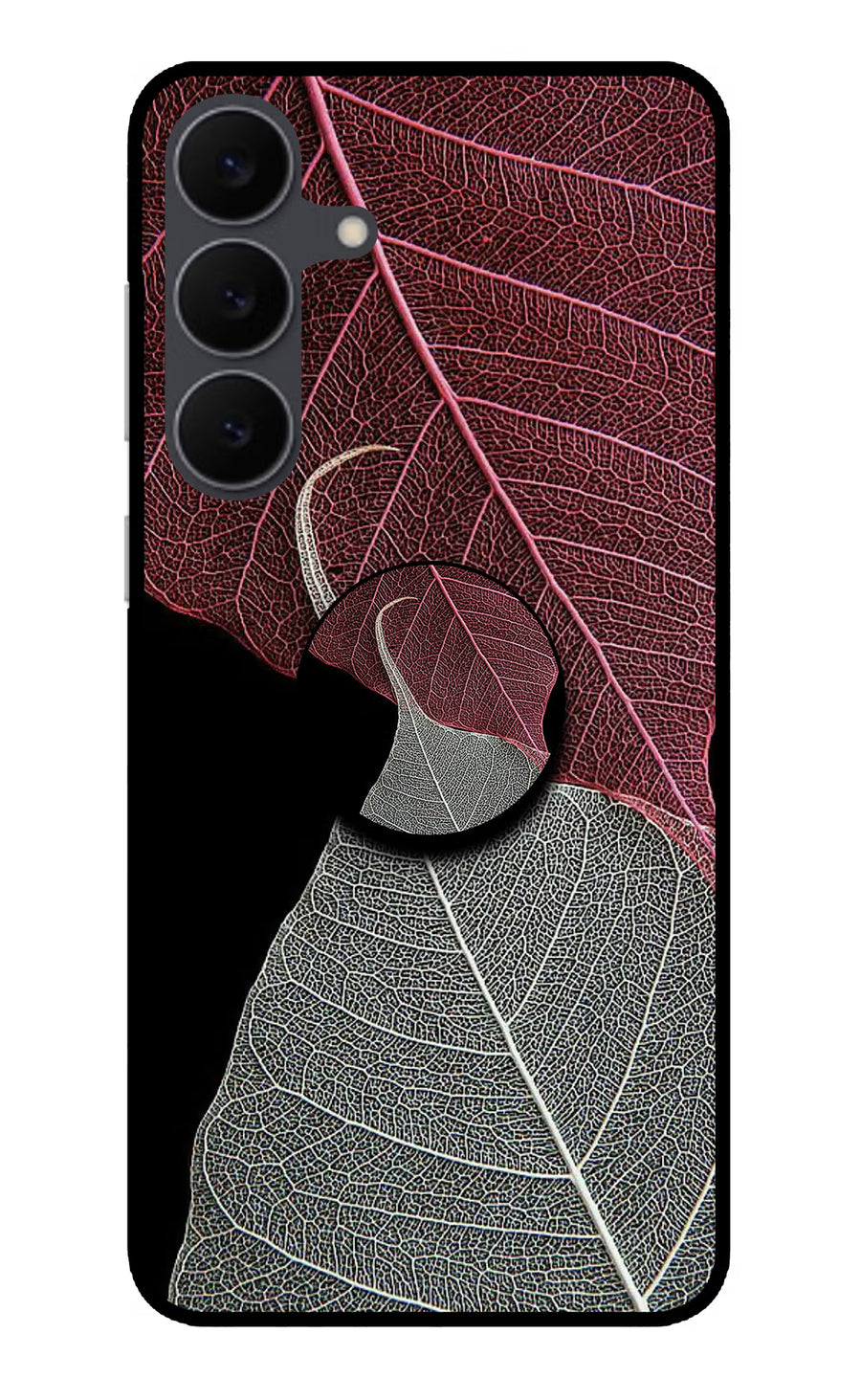 Leaf Pattern Samsung S25 FE 5G Pop Case, Metal case