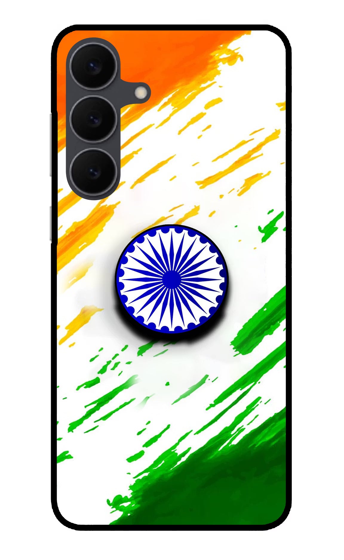 Indian Flag Ashoka Chakra Samsung S25 FE 5G Pop Case by Casekaro