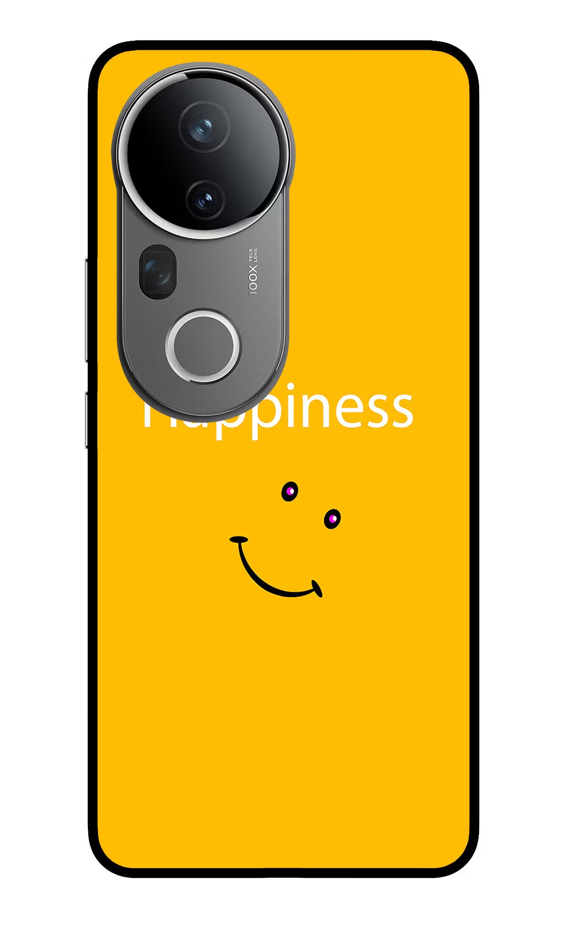 Happiness With Smiley Vivo T4 Ultra 5G Glass Case Back Cover by Casekaro
