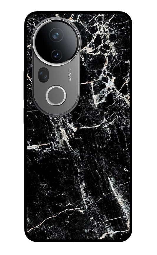 Black Marble Texture Vivo T4 Ultra 5G Glass Case