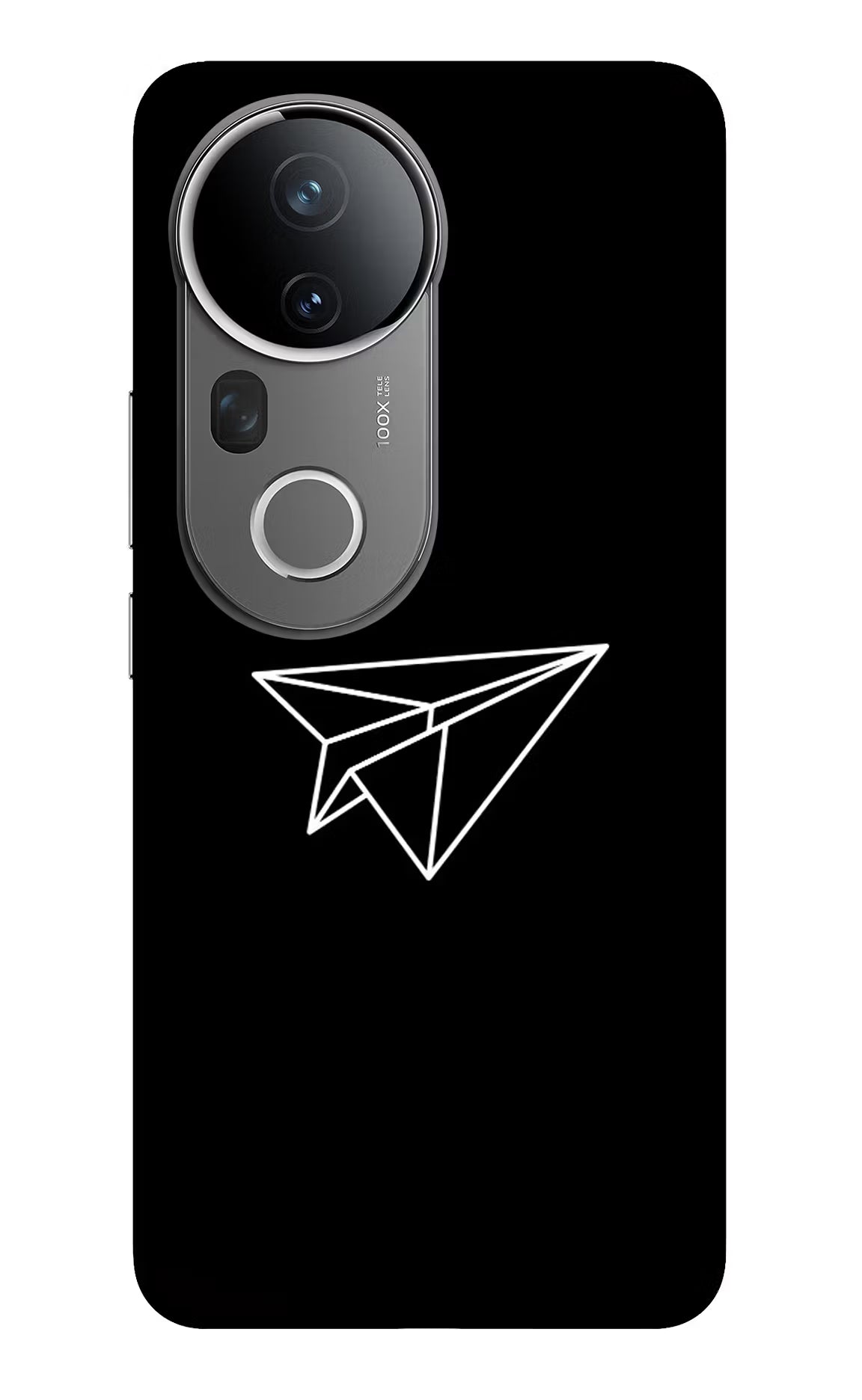 Paper Plane White Vivo T4 Ultra 5G Glass Case Back Cover by Casekaro
