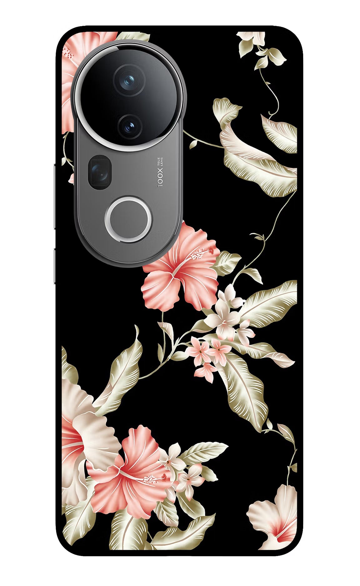 Flowers Vivo T4 Ultra 5G Glass Case Back Cover by Casekaro