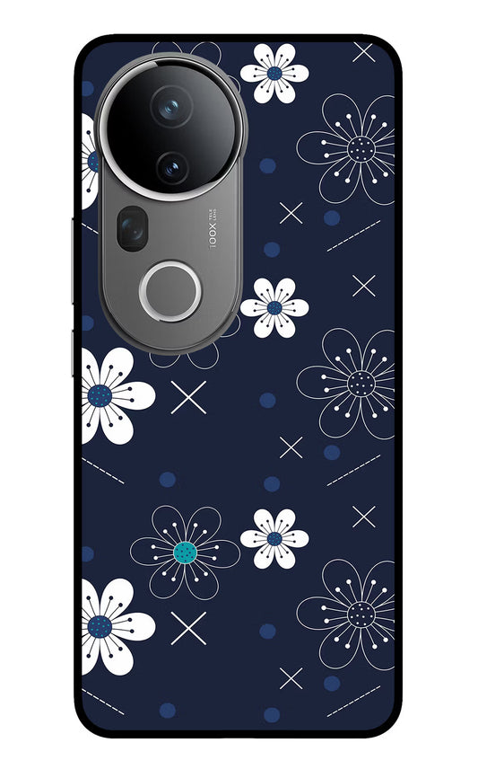 Flowers Vivo T4 Ultra 5G Glass Case