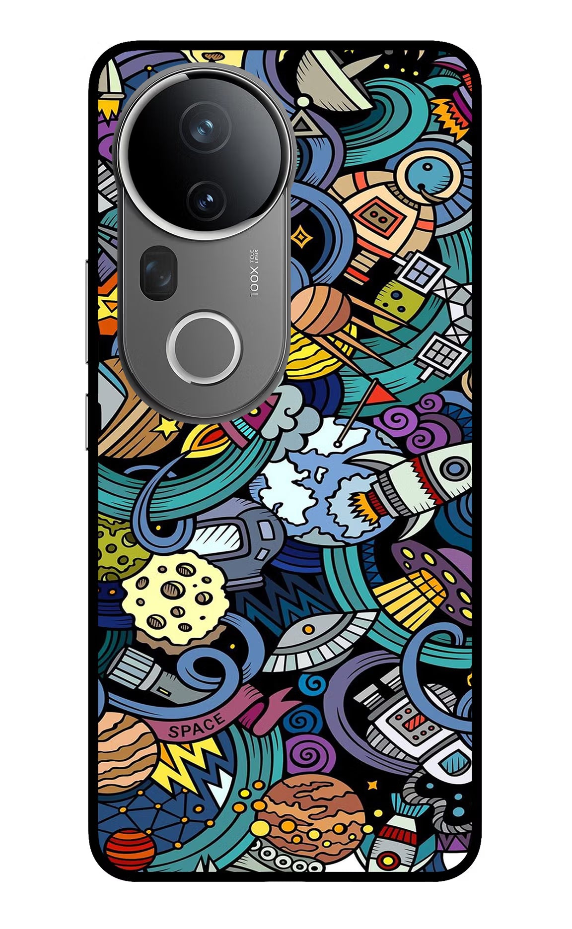 Space Abstract Vivo T4 Ultra 5G Glass Case